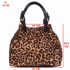  GEANTA ZEVO DAMA PRINT LEOPARD PIELE NATURALA SI BLANA NATURALA CLEOPATRA