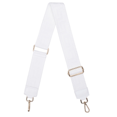 ACCESORIU GEANTA CUREA UMAR MATERIAL TEXTIL ALB PIELE NATURALA ALBA