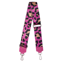 ACCESORIU GEANTA CUREA UMAR MATERIAL TEXTIL PIELE NATURALA FUCSIA 01