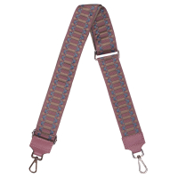 ACCESORIU GEANTA CUREA UMAR MATERIAL TEXTIL PIELE NATURALA ROZ INTENS