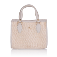 GEANTA ZEVO DAMA NUDE PIELE NATURALA SI RAFIE TIP POSTAS DALIDA