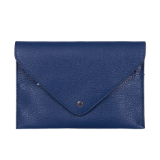 GEANTA BORSETA ZEVO DAMA BLEUMARIN PIELE NATURALA TEXTURATA DALINA