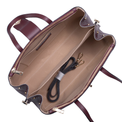  GEANTA ZEVO DAMA OFFICE ROSU BURGUNDY PIELE NATURALA DARINA