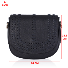 GEANTA ZEVO DAMA NEAGRA PIELE NATURALA MARIME MARE DETALIU CUSATURA DIANDRA