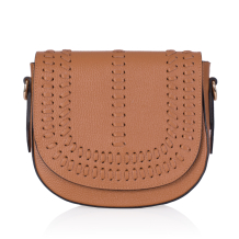 GEANTA ZEVO DAMA CARAMEL PIELE NATURALA MARIME MARE DETALIU CUSATURA DIANDRA