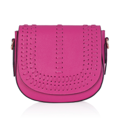 GEANTA ZEVO DAMA FUCSIA PIELE NATURALA MARIME MARE DETALIU CUSATURA DIANDRA