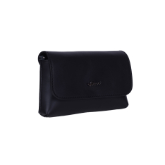 GEANTA BORSETA DAMA ZEVO NEAGRA PIELE NATURALA RIGIDA 3 IN 1 DORA