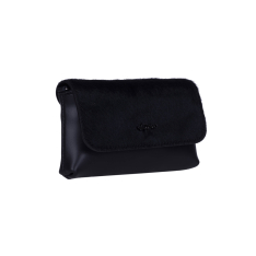 GEANTA BORSETA DAMA ZEVO NEAGRA BLANA PONEI 3 IN 1 PIELE NATURALA DORA