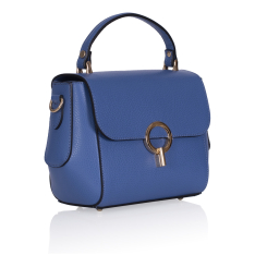  GEANTA ZEVO DAMA ALBASTRA PIELE NATURALA EDEN