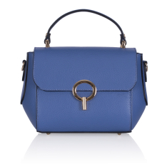  GEANTA ZEVO DAMA ALBASTRA PIELE NATURALA EDEN