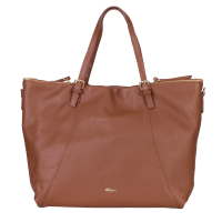 GEANTA ZEVO DAMA CARAMEL PIELE NATURALA TIP SHOPPER FABIANA