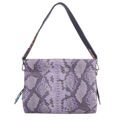 GEANTA ZEVO DAMA LILA PIELE NATURALA PRINT UNICAT CROCODIL MARIME MEDIE GEANINA
