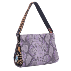 GEANTA ZEVO DAMA LILA PIELE NATURALA PRINT UNICAT CROCODIL MARIME MEDIE GEANINA