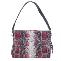 GEANTA ZEVO DAMA VIOLET PIELE NATURALA PRINT UNICAT CROCODIL MARIME MEDIE GEANINA