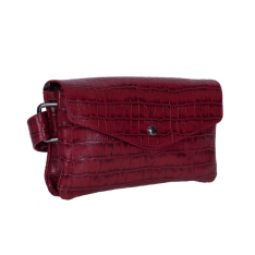 GEANTA BORSETA DAMA ROSIE PIELE NATURALA PRINT CROCODIL GESIA