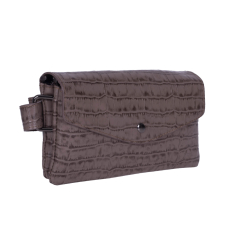 GEANTA BORSETA DAMA TAUPE PIELE NATURALA PRINT CROCODIL GESIA