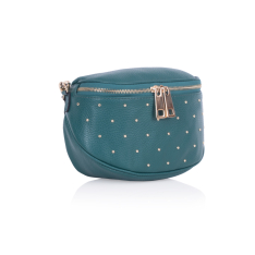 GEANTA DAMA ZEVO VERDE OTTANIO PIELE NATURALA DETALIU TINTE CUREA COLORATA GRATIELA