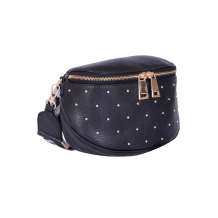 GEANTA DAMA ZEVO NEAGRA PIELE NATURALA DETALIU TINTE CUREA COLORATA GRATIELA