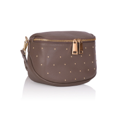 GEANTA DAMA ZEVO TAUPE PIELE NATURALA DETALIU TINTE CUREA COLORATA GRATIELA