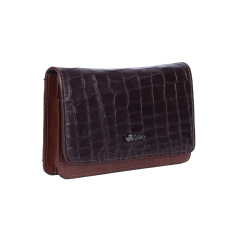 GEANTA ZEVO CLUTCH DAMA MARO PIELE NATURALA ILINCA