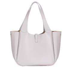  GEANTA ZEVO DAMA GREJ PIELE NATURALA TIP SHOPPER ILINCA