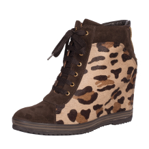 GHETE DAMA ANIMAL PRINT PIELE NATURALA CU PLATFORMA IVANNA