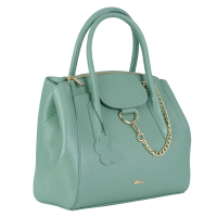 GEANTA ZEVO DAMA VERDE MENTA PIELE NATURALA DIMENSIUNE MARE LANA