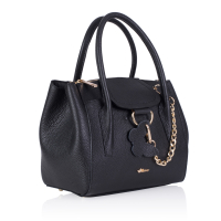 GEANTA ZEVO DAMA NEAGRA PIELE NATURALA DIMENSIUNE MICA LANA