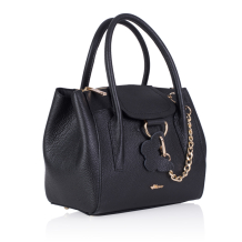 GEANTA ZEVO DAMA NEAGRA PIELE NATURALA DIMENSIUNE MICA LANA