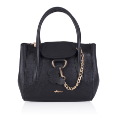 GEANTA ZEVO DAMA NEAGRA PIELE NATURALA DIMENSIUNE MICA LANA