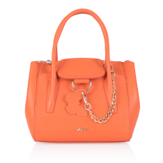 GEANTA ZEVO DAMA ORANJ PIELE NATURALA DIMENSIUNE MICA LANA