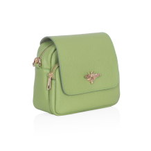 GEANTA ZEVO DAMA VERDE PRAZ PIELE NATURALA DETALIU ALBINA LARISA