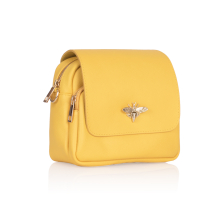 GEANTA ZEVO DAMA GALBEN SOLAR PIELE NATURALA DETALIU ALBINA LARISA