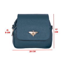 GEANTA ZEVO DAMA VERDE OTTANIO PIELE NATURALA DETALIU ALBINA LARISA