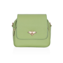 GEANTA ZEVO DAMA VERDE PRAZ PIELE NATURALA DETALIU ALBINA LARISA