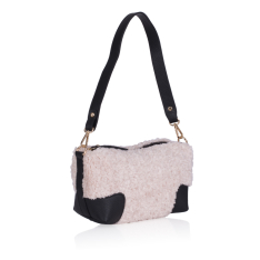  GEANTA ZEVO DAMA CREM PIELE NATURALA SI BLANA TIP POSTAS LAVINIA