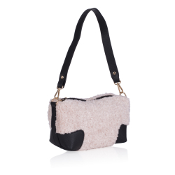  GEANTA ZEVO DAMA CREM PIELE NATURALA SI BLANA TIP POSTAS LAVINIA