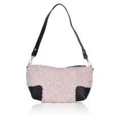  GEANTA ZEVO DAMA CREM PIELE NATURALA SI BLANA TIP POSTAS LAVINIA