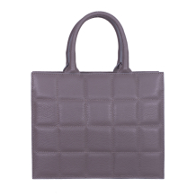 GEANTA ZEVO DAMA GREJ PIELE NATURALA MARIME MEDIE LIANA