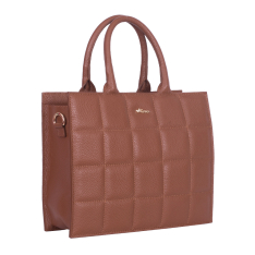 GEANTA ZEVO DAMA CARAMEL PIELE NATURALA MARIME MEDIE LIANA