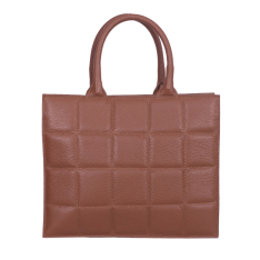 GEANTA ZEVO DAMA CARAMEL PIELE NATURALA MARIME MEDIE LIANA