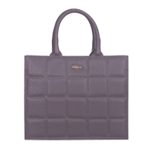 GEANTA ZEVO DAMA GREJ PIELE NATURALA MARIME MEDIE LIANA