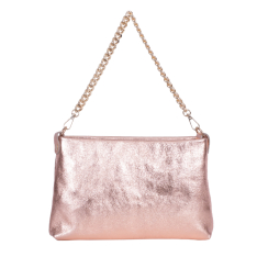 GEANTA ZEVO DAMA PIELE NATURALA GLITTER ROZ LORETA