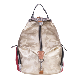 RUCSAC ZEVO DAMA UNICAT AURIU PIELE NATURALA PATCHWORK DARINA