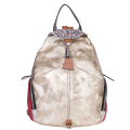RUCSAC ZEVO DAMA UNICAT AURIU PIELE NATURALA PATCHWORK DARINA