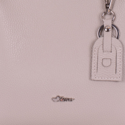 GEANTA ZEVO DAMA NUDE PIELE NATURALA LUNA