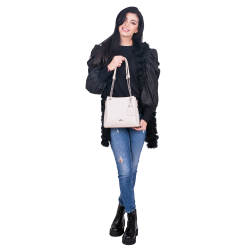 GEANTA ZEVO DAMA NUDE PIELE NATURALA LUNA