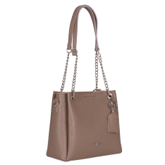 GEANTA ZEVO DAMA BEJ PIELE NATURALA LUNA