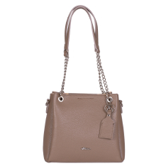 GEANTA ZEVO DAMA BEJ PIELE NATURALA LUNA