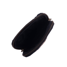 PORT TELEFON ZEVO NEGRU PIELE NATURALA SI BLANA PONEI PRINT LEOPARD MARE MADALINA